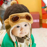 Cute Winter Warm Baby Hats Infant Toddlers Boys Girls Pilot Aviator Warm Caps