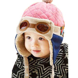 Cute Winter Warm Baby Hats Infant Toddlers Boys Girls Pilot Aviator Warm Caps