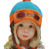 Cute Winter Warm Baby Hats Infant Toddlers Boys Girls Pilot Aviator Warm Caps